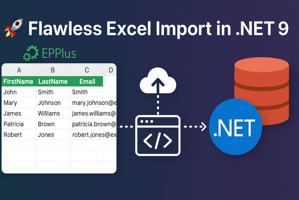 Flawless Excel Import in .NET 9 Using EPPlus | Upload to DB